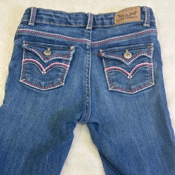 Girl's Levi's Jeans sz 6 adjustable waist tabs - Picture 5 of 6